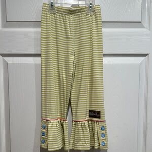 Matilda Jane Striped Kids pants with Ruffle Hem